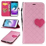 Aireratze(TM) Samsung Galaxy J3 2016 (J310) ケース　PU　手帳型　携帯電話用 [USBケーブルは無料です]　カバー カード収納ポケット付き　マグネット式　ス