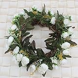 OurWarm花かんむり 花冠 ヘッドドレス 髪飾り 玄関飾り コサージュ 写真撮影 結婚式 入学式 卒業式 卒園式 旅行 披露宴用花輪　髪かざり フラワー 造花 ウエディング装飾