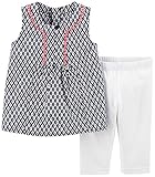 カーターズ carter's アパレル play line チュニック パンツ セット ネイビー ホワイト 綿 219A527 【並行輸入品】 24ヶ月