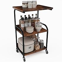 Amazon｜ZXD サイドテーブル ワゴン キャスター付きコの字型