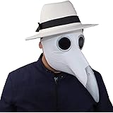 Amazon ハロウィン パーティー用 ペストマスク 業務用ハイグレード 鳥人間 中世の防毒マスク 死神 悪魔 カラスお面 烏 鴉 鳥のお面 くちばし ペスト医師 安心素材 お面 ゾンビ 妖怪 モンスター 怪物 怖い 恐怖 コスチューム 仮装 コスプレ お化け屋敷 学園祭 文化祭
