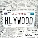 好きな文字に出来るアメリカナンバープレート / 大(US車用)-31x15cm / カリフォルニア90