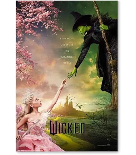 Amazon.co.jp: 映画ポスター ウィキッド ふたりの魔女 Wickedポスター