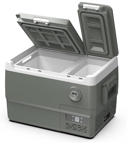 「SUNPIE」車載冷蔵庫 30L 2室独立 SUNPIE 30L 車載冷蔵庫 2室独立温度制御 ドイツコンプレッサー