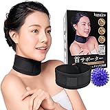 hanairo 首 サポーター メッシュ スポーツ 頸椎 固定 保護 ネックサポーター コルセット 軽量 薄型タイプ