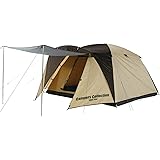 [キャンパーズコレクション 山善] テント キャンプ アウトドア 4人用 広くて快適 タープ機能を装備 プロモキャノピーテント5 CPR-5UV (クラシックベージュ /ネオベージュ)