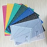 A1 (900 x 600 mm) 透明 カッターマット カッター 厚さ2.5mm (ブルー)