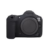 Kinokoo EOS R5 MARK II ケース、Canon EOS R5 MARK II/Canon EOS R5 MARK 2カメラケース、 R5 MARK IIカメラシリコン保護ケース R5 MARK IIアクセサリー 取り外し可能 滑り止め（ブラック）