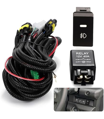 IPF フォグランプ フルセット リレーハーネスキット 純正カバー付 ゴールド Amazon | IPF フォグランプ ハーネス 12V 純正フォグ⇔後付けフォグ