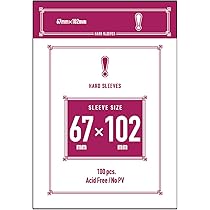 Amazon.co.jp: カードスリーブ ハードタイプ 67mm X 102mm 100枚入り