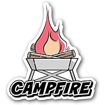 Amazon.co.jp: オリジナルデザインストア キャンプステッカー