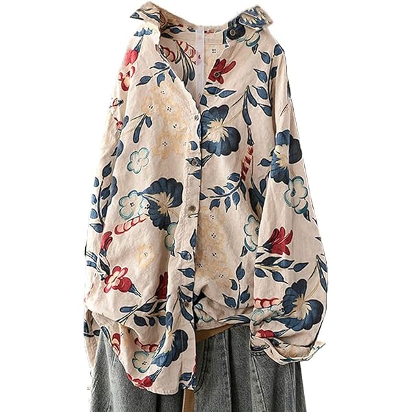 Amazon | [ニコルホワイト] 【WALDO】マルチアート柄ブラウス 29グレー