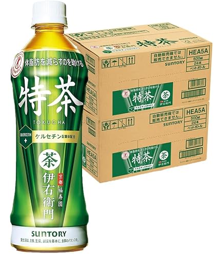 Amazon.co.jp: サントリー 緑茶 伊右衛門 特茶 500ml ペットボトル 48