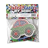 AteaMart DIYビーズ 5mm (キット内容:1個ペグボード+1個ピンセット+100ピースのカラフルビーズ+アイロンペーパー) 車の形 並行輸入品