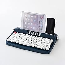 Amazon | YUEFAN-Actto ワイヤレス Bluetoothキーボード レトロ タイプ 