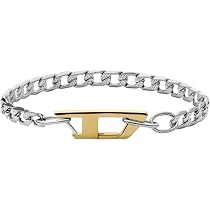 Amazon.co.jp: Diesel メンズ ステンレススチール ブレスレット, One