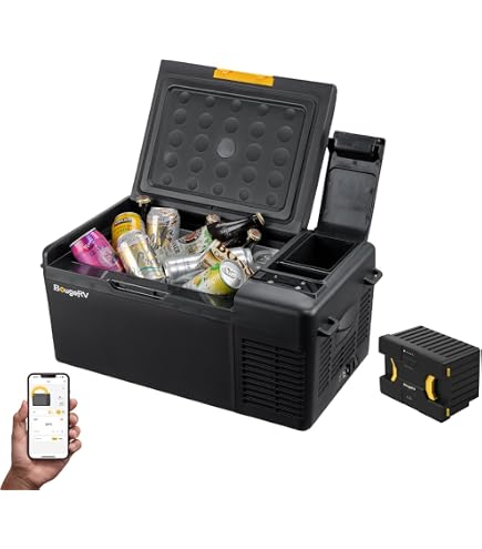 Amazon.co.jp: 【熱遮断&保冷力UP】BougeRV 車載冷蔵庫バッグ CR Pro