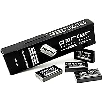 Amazon.co.jp: parker T字カミソリ用 替え刃 (両刃 替刃 / 5枚*20