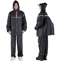Amazon | [Hanndibct] 【強力防水構造＆豪雨対応】レインウェア 上下