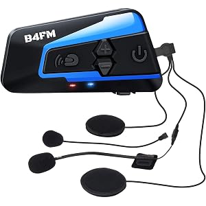 B4 バイク インカム 4人同時通話 4riders バイク用インカム Bluetooth防水インターコム 無線機いんかむ ステレオ音質(シングルインカム) 最大1600m通信 スマホ音楽再生 ACアタブタなし 日本語説明書 認証済み
