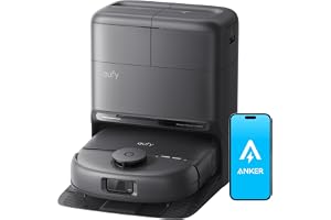 Anker Eufy (ユーフィ) Robot Vacuum Omni C28 (ロボット掃除機) 【26年2月最新/ローラーモップ/全自動クリーニングステーション/自動ゴミ収集/モップ洗浄・乾燥/15000Pa 吸引力/モップリフト/水拭き/マッピング/障害物回避/毛がらみ除去/アプリ操作】ブラック