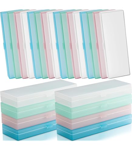 Plastic Pencil Box, Bulk Clear Pencil Case With Lid, Snap Closure, Hard - View #8