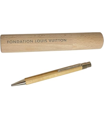 FONDATION LOUIS VUITTON ボールペン 木製ケース付 ルイヴィトン美術館限定☆ウッド ボールペン☆ (Fondation Louis