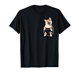 面白いtシャツ 柴犬 ポケット イヌ わんこ メンズ 犬好き グッズ かわいい おもしろ 面白い 服 ネタ プレゼント Tシャツ