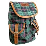 ベビーリュック 兼 キッズリュック オシャレ チェック (③マドラスチェック グリーン) リュックサック かわいい 柄 の 軽量 リュック バックパック バッグ 8L 男の子 女の子 子供 ジュニア 