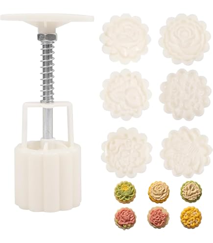 Amazon | 月餅型 50g - クッキースタンプ プラスチック ハンドプレス