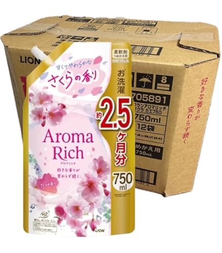Amazon | ライオン ソフランアロマリッチ さくら 詰替特大 750ml