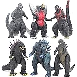 【6pcs】怪獣模型 モンスターモデル 映画の怪物 怪獣の置物 キャラクターフィギュア 装飾品 卓上 PVC製 安全性 無毒 防水 細かい質感 高光沢 リアル 柔軟な手足 贈り物