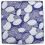 和のやさしさ ガーゼハンカチ かさ ブルー 二重合 約34×34cm