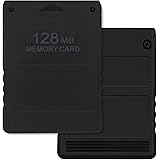 Mcbazel PS2メモリーカード128MB PS2専用 高速ゲームメモリーカード 大容量メモリーカード PS2ゲームコンソール対応-ブラック