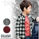 (ディラッシュ) DILASHチェック柄長袖ネルシャツ/秋 ベビー キッズ 男の子 120 レッド