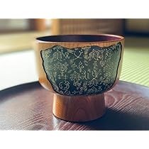 Amazon.co.jp: 極上美術漆工芸！技巧美し《東日出夫作古文字合鹿椀 