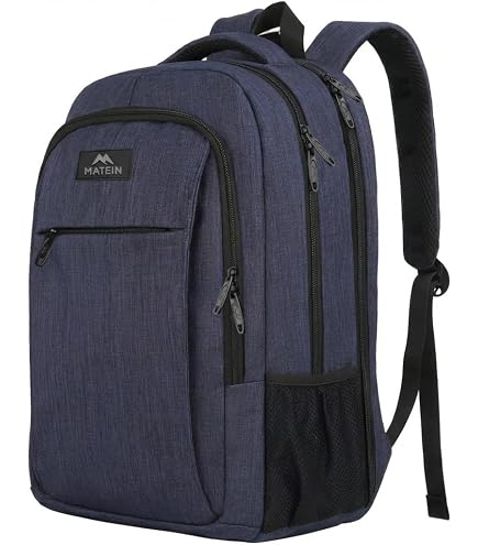 Amazon Basics Laptop Backpack for School, Work, Travel, Fits Up to 17-inch Laptops, Binders, Black Computers