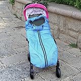 NoYuo 暖かい 赤ちゃん 寝袋 ベビーカー用 ポカポカ 厚手 フットマフ 防寒 布団蹴り防止 寝冷え対策 お出かけ用 (ブルー)