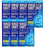東亜産業 VIRUS SHUT OUT ウイルスシャットアウト 7個セット マスク 日本製 首下げタイプ 首かけマスク ウイルス除去 除菌 ブロック