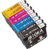 エプソン用 IB10 互換インクカートリッジ Epson IB10CL4A インク カードケース 互換インク IB10(2CA/2MA/2YA)+IB10KA（顔料KA）×2 合計6本 IB10KA IB10CA IB10MA IB10YA 増量タイプ 最新型ICチップ付き 残量表示機能 単独包装 インク漏れ防止 EW-M530F 対応 Drnoae製
