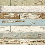 【サンプル専用】貼ってはがせるシール壁紙 NuWallpaper　 Old Salem Vintage Wood Peel and Stick Wallpaper / NU2188