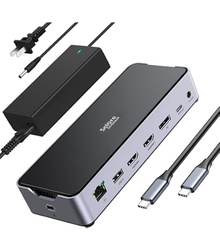 USB Type-Cドッキングステーション Amazon | USB Cドッキングステーション 3モニター ノートパソコン USB