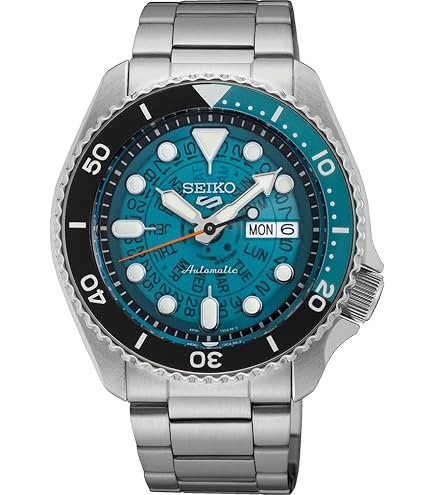 Amazon.co.jp: SEIKO 5 SPORTS Automatic 10気圧防水 メタルベルト 