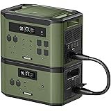 EENOUR ポータブル電源 F2000 2048Wh/640000mAh エクストラバッテリーX2000(1台) 拡張用コード(1本) 3点セット 16384Whまで拡張対応 大容量 オフグリット電源 節電 防災グッズ 停電時に