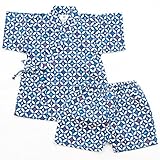 (ファンファン) FUN fun 甚平 スーツ 子供 キッズ ベビー マリン 紺 100