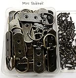 Mini Skater 30パックレトロDリング画像ハンガーHeavy Duty with Screws 2 Hole mns0016a
