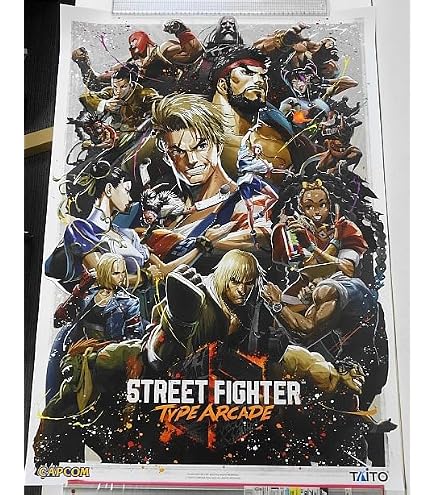 Amazon.co.jp: Street Fighter 2 Group アート カプコン ビデオゲーム