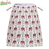 OHBABYKAベビー巾着 収納バッグ 収納袋 洗えるゴミ袋 洗濯袋 エコバッグ オムツポーチバッグ (象柄)
