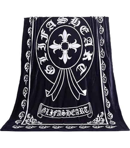 Amazon｜【SUNCN】クロムハーツ 毛布 ブランケット ひざ掛け 敷き