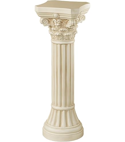 Amazon.co.jp: Corinthian コラムペデスタル - アイボリーウォッシュ